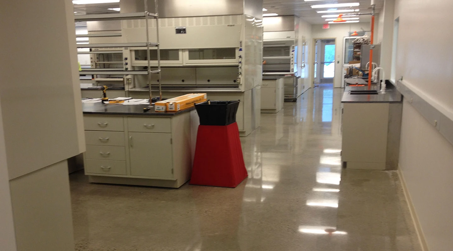 Less expensive than tile or epoxy