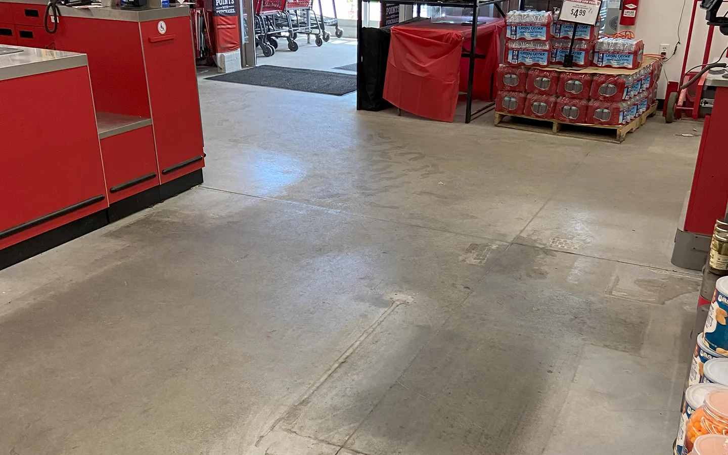 Reduce slip hazards